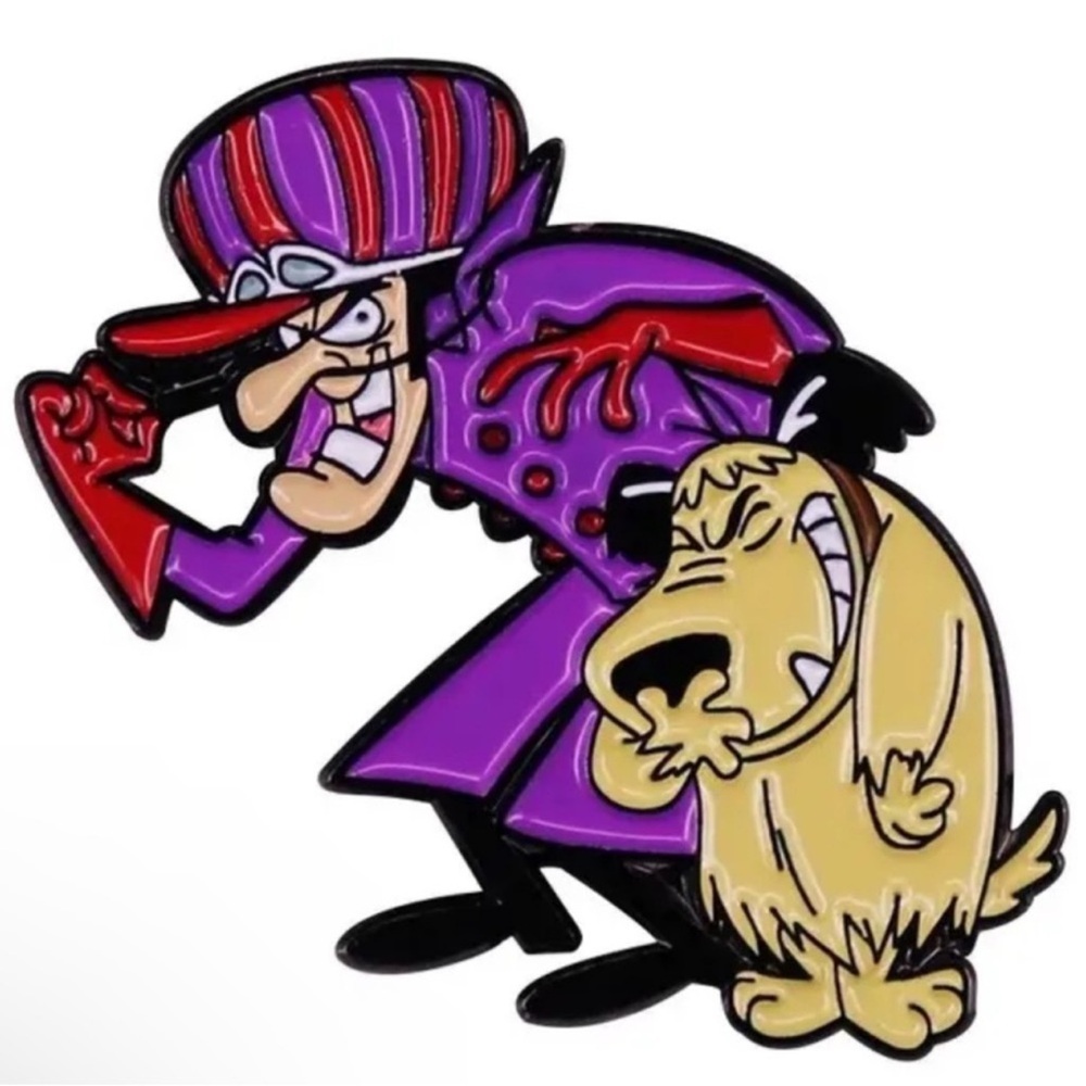Dick Dastardly & Muttley Enamel Pin, 1968